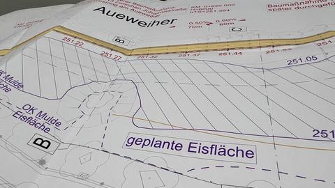 Plan für Natur-Eisbahn am Aueweiher Fulda