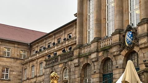 Das Kasseler Rathaus ausgestattet mit Laseranlage