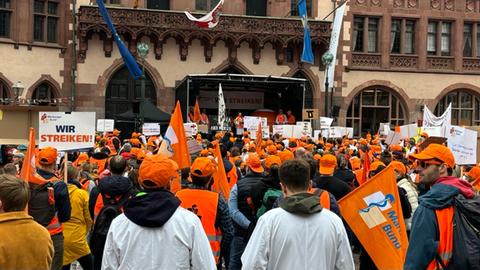 Streikende Ärzte in Frankfurt