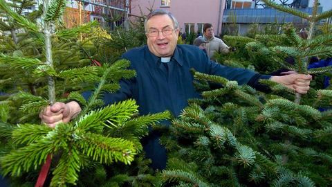 Für seinen Amtssitz suchte Lehmann als Mainzer Bischof persönlich jedes Jahr einen Tannenbaum aus.