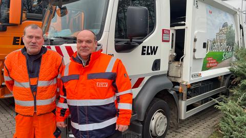 Ludwig Swidersky (li.) und Stephan Pauluth vom Wiesbadener Entsorger ELW