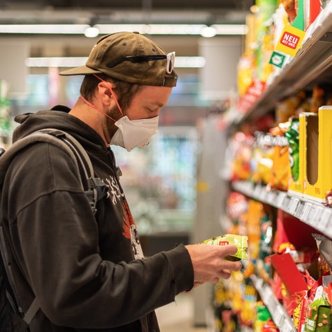 Mundschutz Supermarkt