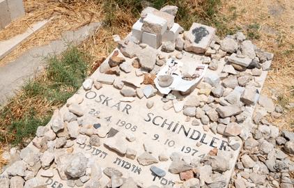 Oskar Schindlers Grab in Jerusalem