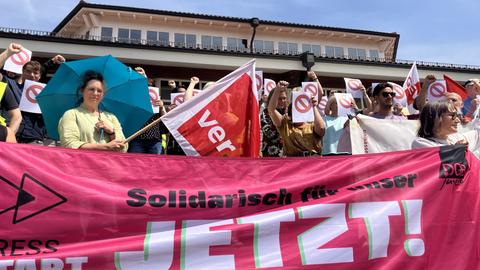 Proteste gegen Hochschulkürzungen in Kassel