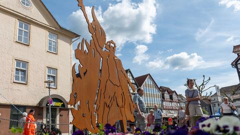Denkmal für Lullusfest in Bad Hersfeld