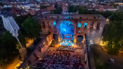 Stiftsruine während der Bad Hersfelder Festspiele 