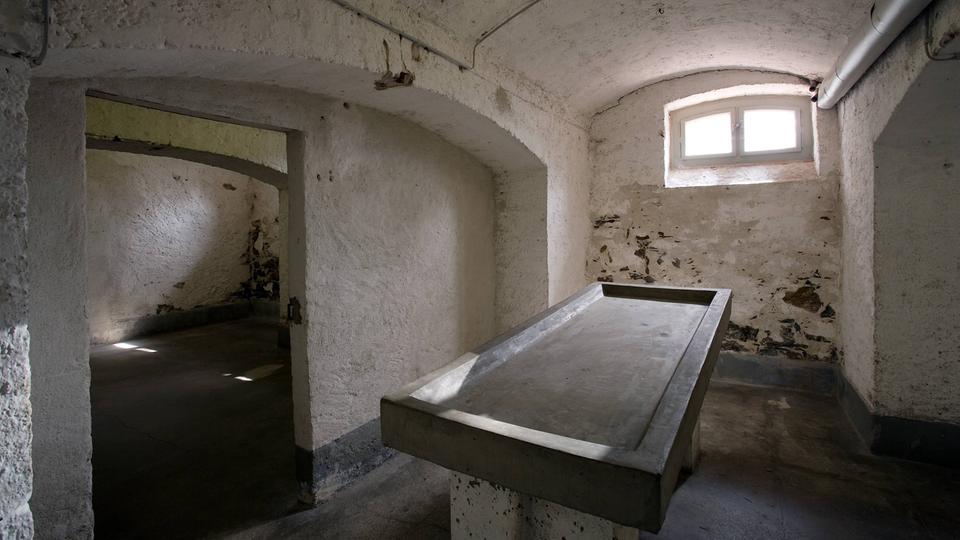 Der Sektionsraum im Keller der Gedenkstätte Hadamar bei Limburg