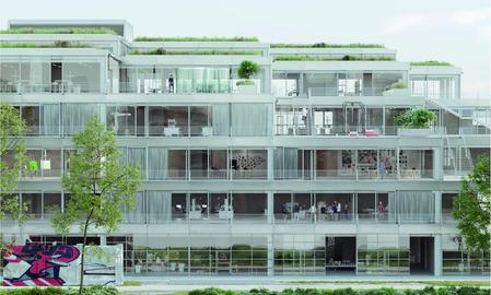 Architekturmodell der geplanten neuen Hochschule