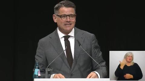 Ministerpräsident Boris Rhein (CDU), Eröffnung Buchmesse 2024