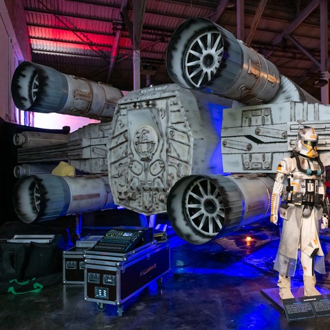 Exponate der Star-Wars-Fan-Ausstellung