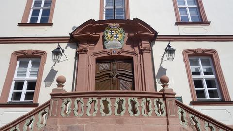 Eingang zur Bibliothek der Theologischen Fakultät in Fulda. 