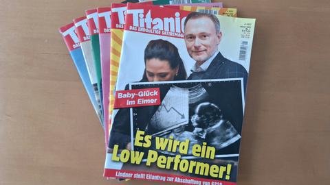 Das umstrittene Titelbild der Zeitschrift Titanic.