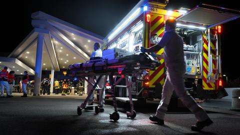 Rettungseinsatz an der Asklepios-Klinik in Langen