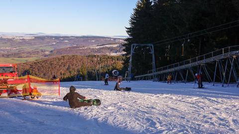 Wintersport auf der Wasserkuppe