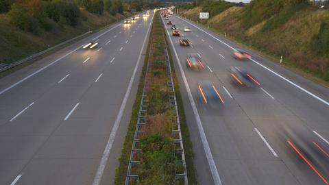 Blick auf Autobahn