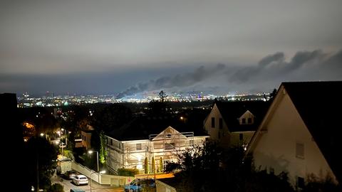 Die Rauchsäule war schon von weitem sichtbar.