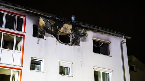 Mehrfamilienhaus in Mühlheim am Main mit ausgebrannter Wohnung