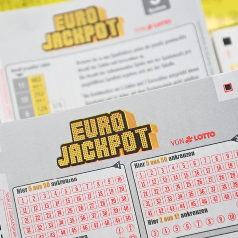 Ein Eurojackpot-Tippschein. 