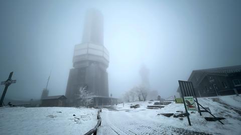 Plateau des Feldberg eingeschneit