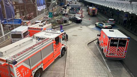 Feuerwehreinsatz am Flughafen Frankfurt