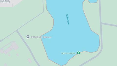 Ausschnitt von Google Maps vom Heuchelheimer Silbersee