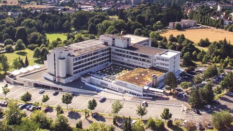 Hardtwaldklinik in Bad Zwesten aus der Vogelperspektive