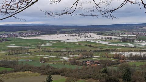 Blick von der Amöneburg am Donnerstagvormittag.