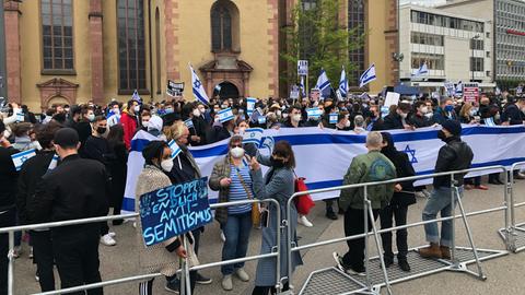 anti israel kundgebung in frankfurt aufgelost hessenschau de gesellschaft