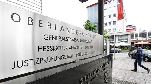 Das Justizzentrum Frankfurt mit Generalstaatsanwaltschaft und Oberlandesgericht