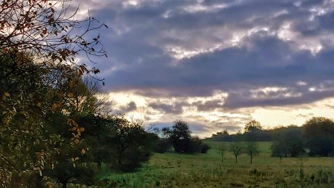 Landschaft ohne Nebel