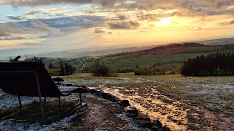 Sicht vom Hoherodskopf am Abend