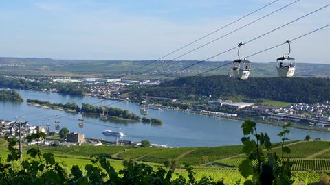 Seilbahn über Rhein