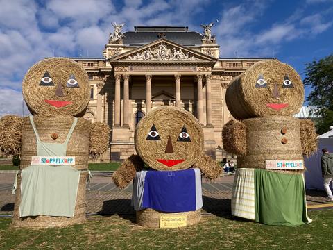 Schnappschuss vom Erntedankfest in Wiesbaden