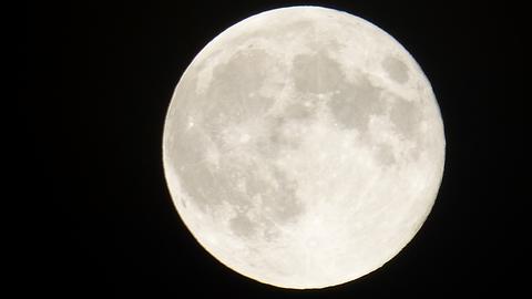 Supermond am 17.10.2024 in Wehretal (Werra-Meißner)