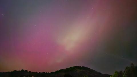 Polarlichter am hessischen Nachthimmel