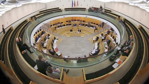Plenarsaal des hessischen Landtages