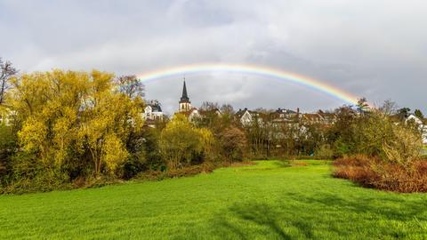 Regenbogen über Oberursel.