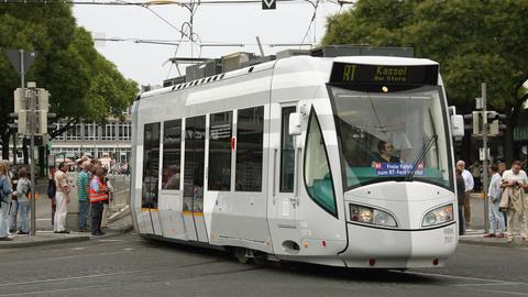 Eine Regiotram in Kassel