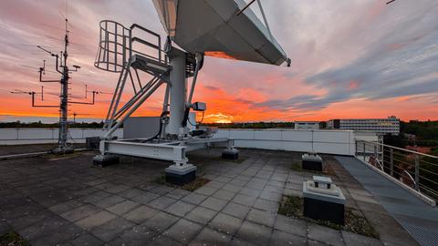 Sonnenaufgang über Frankfurt