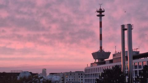 Sonnenaufgang in Frankfurt