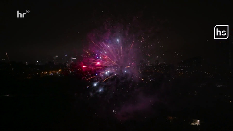 Feuerwerk über der Skyline