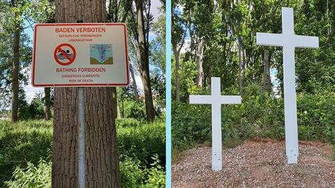 Mahnmal am Rhein bei Trebur