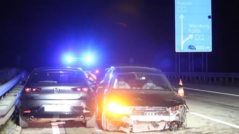 Es gab drei Verletzte bei dem Unfall auf der A5.