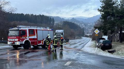 Unfall in der Rhön