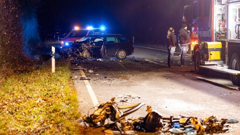 Unfallstelle in Riedstadt