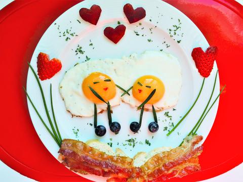 Valentins-Frühstück.