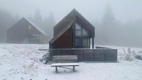 Erster Schnee auf der Wasserkuppe