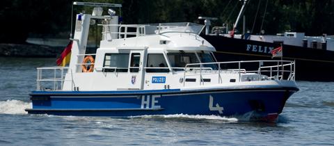 Ein Boot der Wasserschutzpolizei 