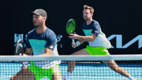 Im Halbfinale war Schluss: Tim Pütz (li.) und Kevin Krawietz