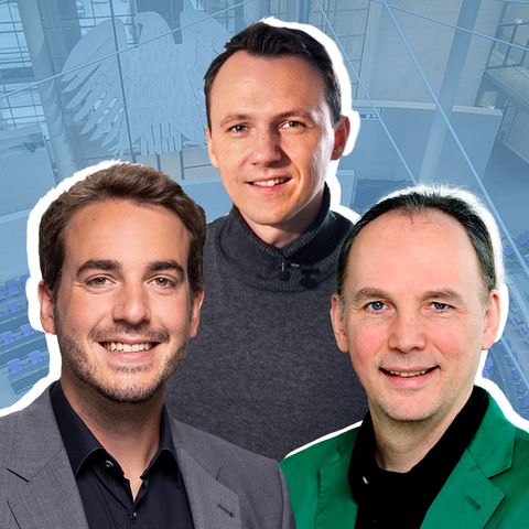 Drei Hessische Abgeordnete: Felix Döring (SPD), Pascal Reddig (CDU) und Wolfgang Strengmann-Kuhn (Grüne) 